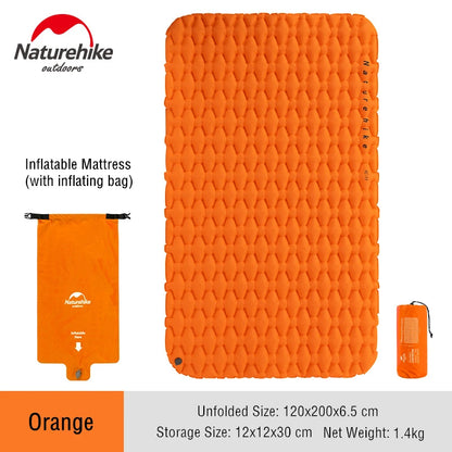 Inflatable Mattress Air Cushion Portable Sleeping Mat Damp Proof Waterproof Pad Hiking Camping Ultra-Light Travel Mat