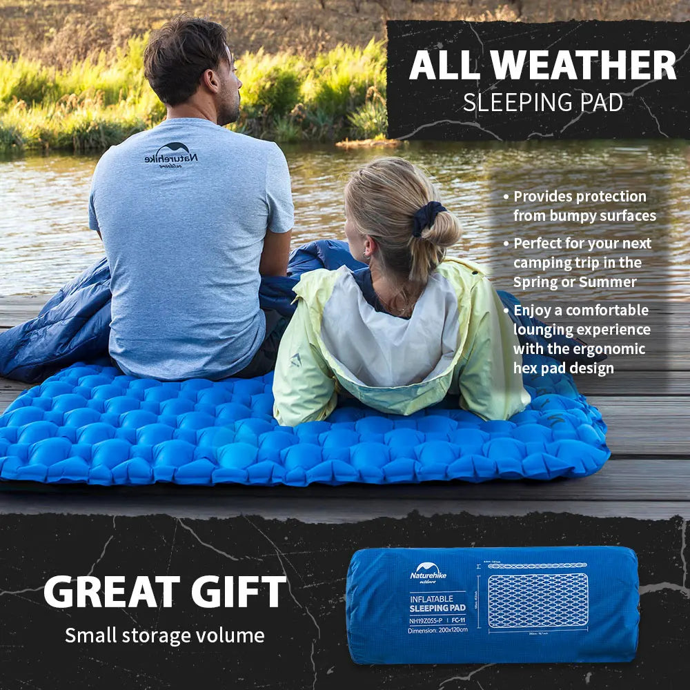 Inflatable Mattress Air Cushion Portable Sleeping Mat Damp Proof Waterproof Pad Hiking Camping Ultra-Light Travel Mat