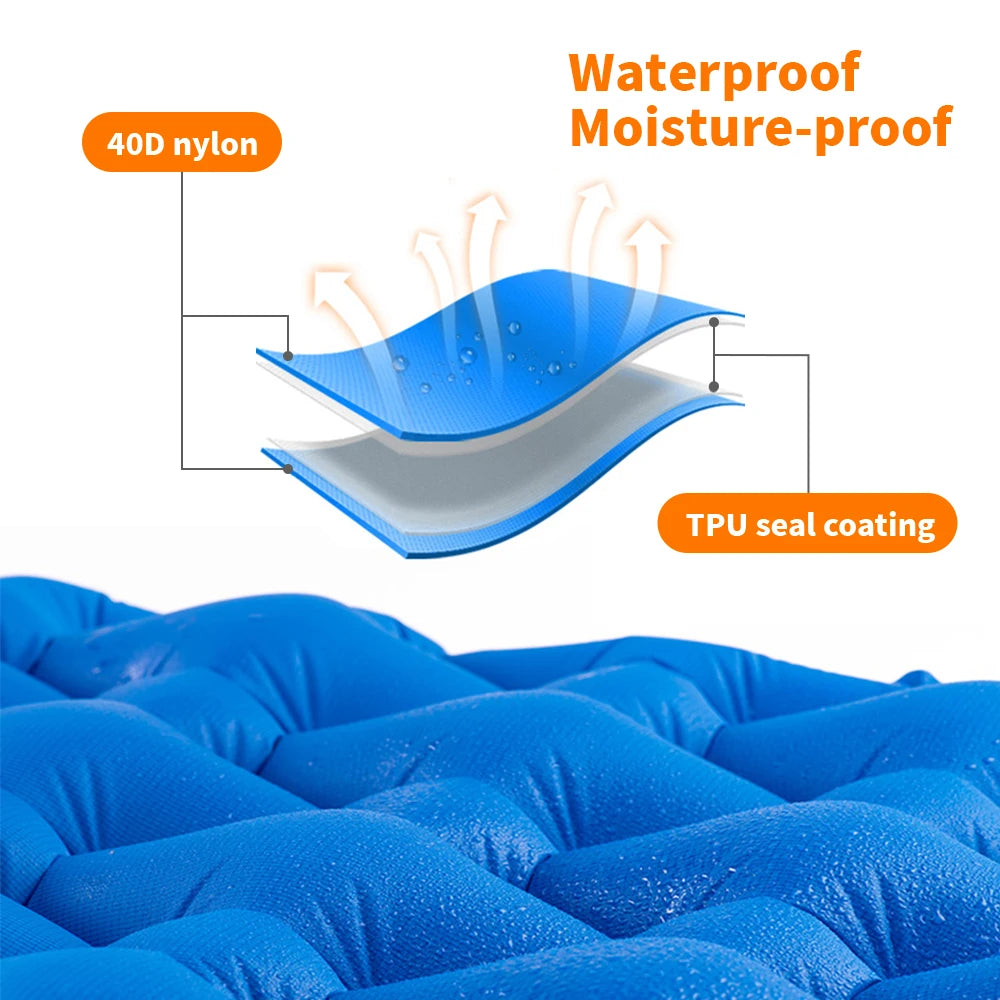 Inflatable Mattress Camping Mattress Air Mattress Ultralight Outdoor Sleeping Pad Folding Bed Hiking Sleeping Mat