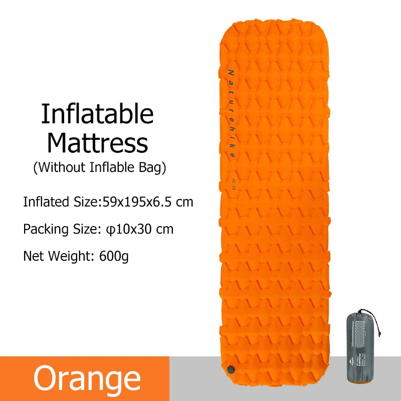 Inflatable Mattress Camping Mattress Air Mattress Ultralight Outdoor Sleeping Pad Folding Bed Hiking Sleeping Mat