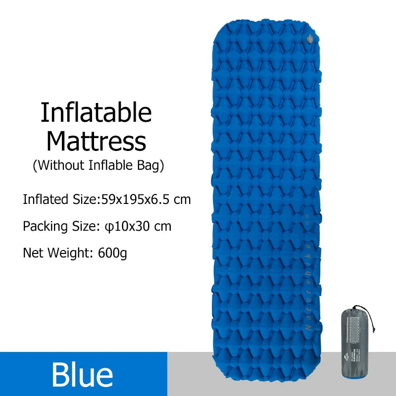 Inflatable Mattress Camping Mattress Air Mattress Ultralight Outdoor Sleeping Pad Folding Bed Hiking Sleeping Mat